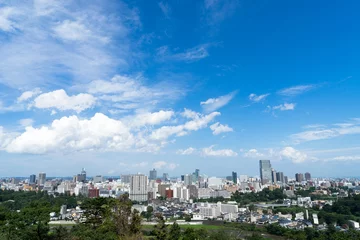 Foto op Canvas 青葉城址の展望広場から見る仙台市街のイメージ © jyapa