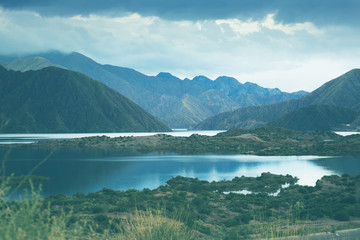 Lake near Potrerillos, RN 7, Andes, Argentina