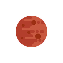 planet mars orbit icon
