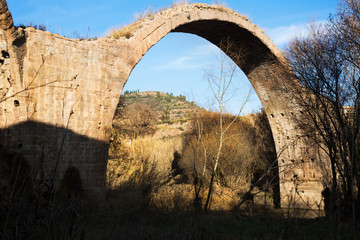  remains of medieval bridge  in Cardona
