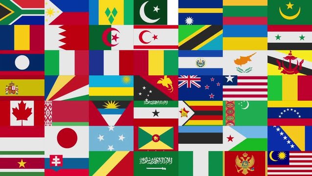 All World Flags Background