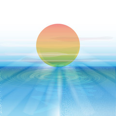 Summer sunny beach background