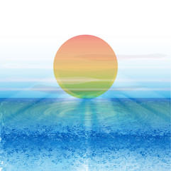 Beautiful sun beach background