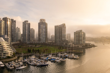 Fototapeta na wymiar Vancouver in morning light