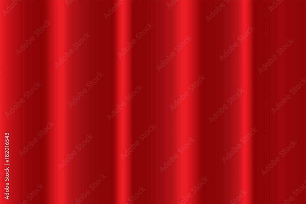 Poster red abstract background cloth with curves lines and shadow, wave or wavy folds of grunge silk textur