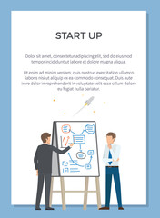 Startup Presentation Poster Vector Illustration