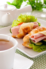 Croissants sandwich