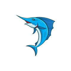 Obraz premium marlin fish vector illustration
