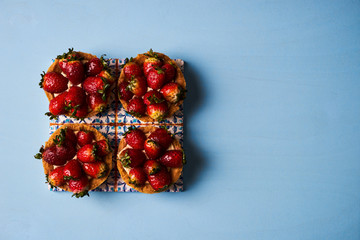 Tartlet cake or basket cake biscuit