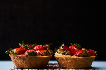 Tartlet cake or basket cake biscuit