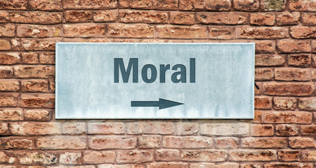 Schild 225 - Moral