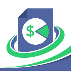 logo icon for business administration, tax service management