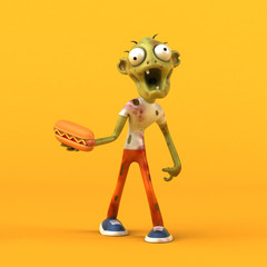 Fun zombie - 3D Illustration