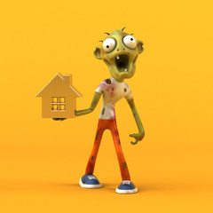 Fun zombie - 3D Illustration