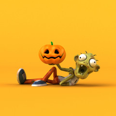 Fun zombie - 3D Illustration