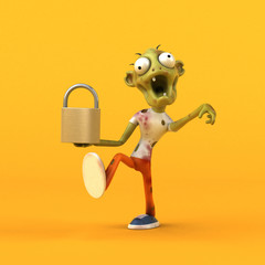Fun zombie - 3D Illustration