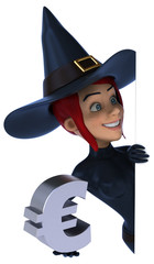 Sexy witch - 3D Illustration