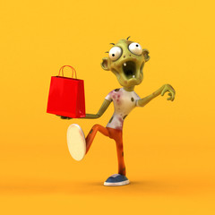 Fun zombie - 3D Illustration