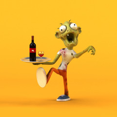Fun zombie - 3D Illustration