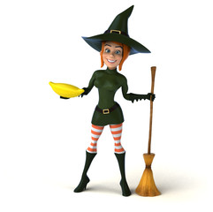 Sexy witch - 3D Illustration