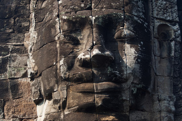 Big stone face at Angkor thom