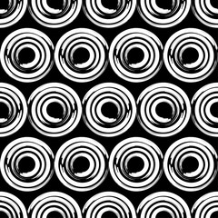 Polka dot seamless pattern. Brushwork. Scribble texture. Textile rapport.