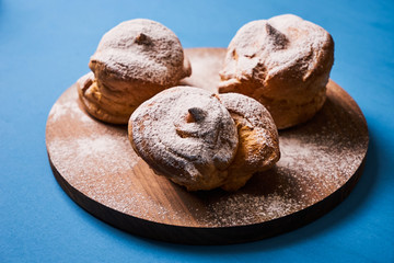 Profiterole, french puff pastry eclairs