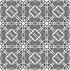 black and white tribal seamless pattern
