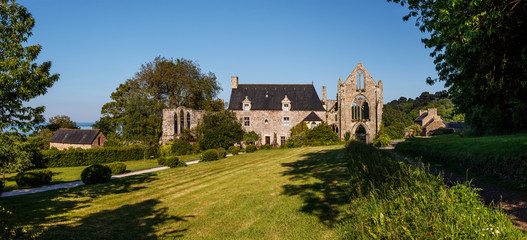 Fototapeta na wymiar The abbey of Beauport, Paimpol, Brittany France