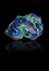 Azurite gemstone