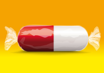 Médicament - bonbon - santé - médecine - enfant - danger - dangereux - gélule - abus - friandise