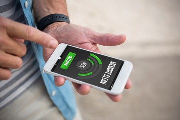 Composite image of mobile display with memory cleaner