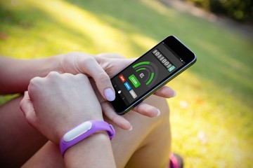 Composite image of mobile display with memory cleaner