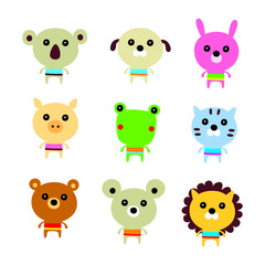 cute animals vector