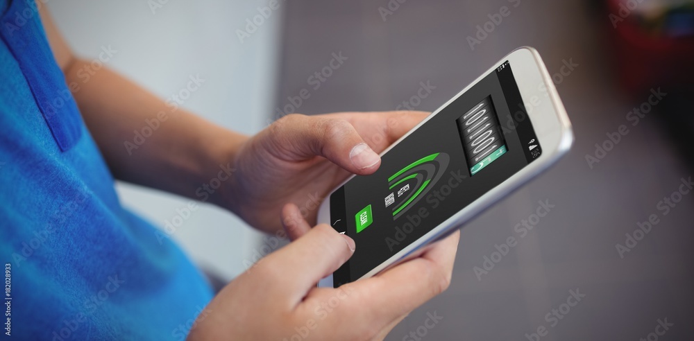 Poster composite image of mobile display with memory cleaner