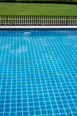 blue swimming pool