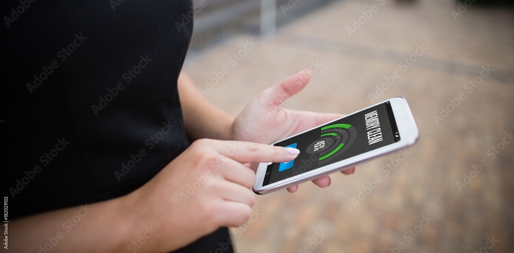 Poster composite image of mobile display with memory cleaner
