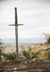 siege to the castle with swords