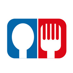 Fototapeta premium Spoon Fork Icon