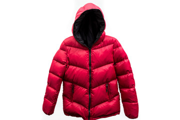 down jacket isolated on white background
