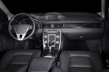 Fototapeta na wymiar Modern sport car interior