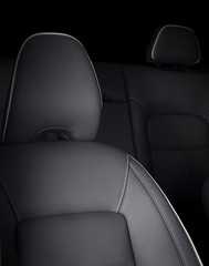 Fototapeta premium Part of leather car seat details