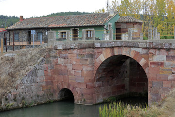 Canal de Castilla, noviembre de 2017, Palencia, Castilla Le—n..Alar del Rey