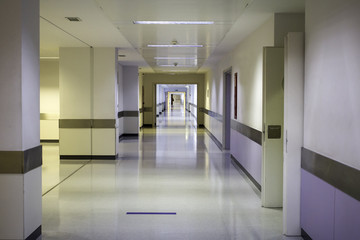 Hospital corridor interior