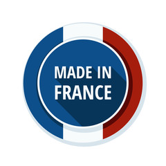 Made in France button illustration