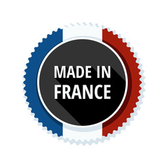 Made in France button illustration