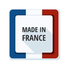 Made in France button illustration