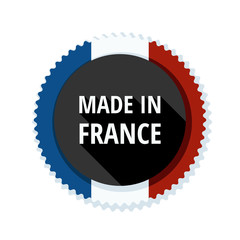 Made in France button illustration
