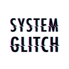 system glitch text