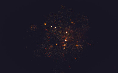 Fireworks are a class of explosive pyrotechnic devices used for aesthetic and entertainment purposes